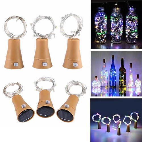 1m Cork Fairy String Lights Wine Bottle Lamp 10 LEDs SMD 0603 Cold White Festival Party Decorative Solar Powered 6pcs
1m Cork Fairy String Lights Wine Bottle Lamp 10 LEDs SMD 0603 Cold White Festival Party Decorative Solar Powered 6pcs