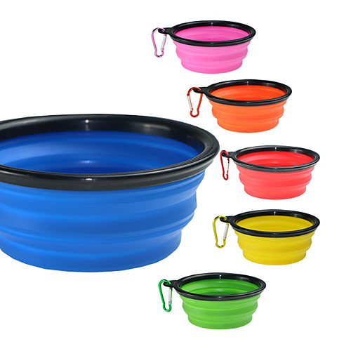 Dog Cat Pets Bowls & Water Bottles / Food Storage 0.35 L Silica Gel Portable Outdoor Travel Solid Colored Black Purple Yellow Bowls & Feeding
Dog Cat Pets Bowls & Water Bottles / Food Storage 0.35 L Silica Gel Portable Outdoor Travel Solid Colored Black Purple Yellow Bowls & Feeding