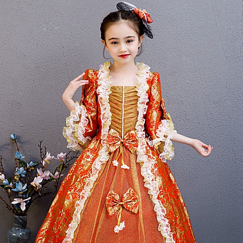 Princess Maria Antonietta Rococo Victorian Medieval Vacation Dress Dress Outfits Costume Prom Dress Girls' Kid's Costume RedGolden Vintage Cosplay Party / Evening Birthday Party Birthday Long Length
Princess Maria Antonietta Rococo Victorian Medieval Vacation Dress Dress Outfits Costume Prom Dress Girls' Kid's Costume RedGolden Vintage Cosplay Party / Evening Birthday Party Birthday Long Length