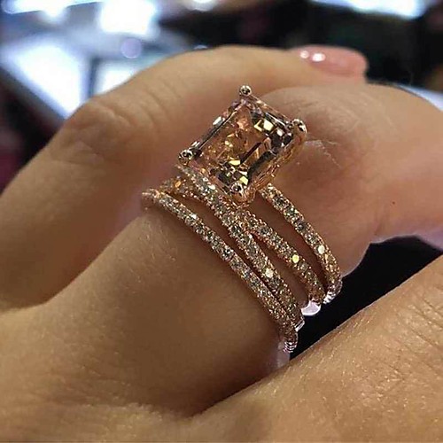 Women Ring Cubic Zirconia Classic Rose Gold Alloy Elegant Trendy 3pcs 6 7 8 9 10 / Women's / Wedding
Women Ring Cubic Zirconia Classic Rose Gold Alloy Elegant Trendy 3pcs 6 7 8 9 10 / Women's / Wedding