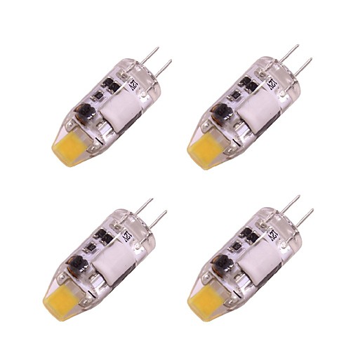 4pcs 1 W LED Bi-pin Lights 160 lm G4 T 1 LED Beads COB Warm White White 12 V / RoHS
4pcs 1 W LED Bi-pin Lights 160 lm G4 T 1 LED Beads COB Warm White White 12 V / RoHS