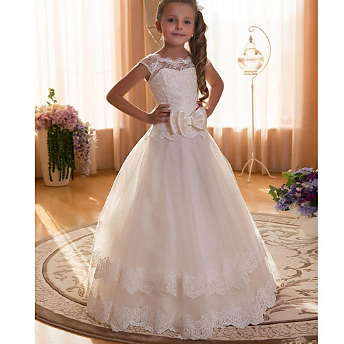 Ball Gown Maxi Flower Girl Dresses Wedding Chiffon Cap Sleeve Jewel Neck with Lace
Ball Gown Maxi Flower Girl Dresses Wedding Chiffon Cap Sleeve Jewel Neck with Lace