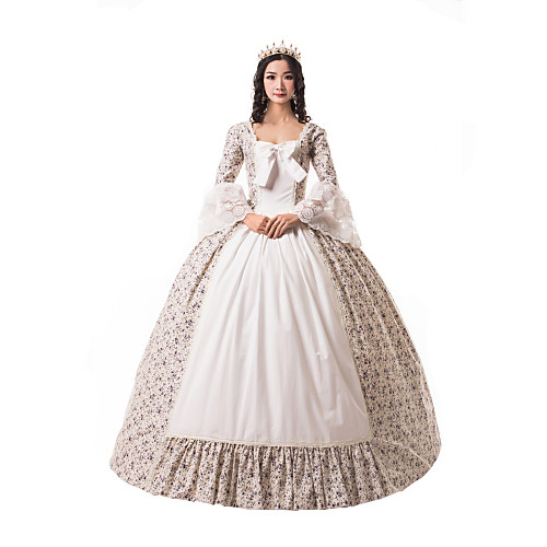 Princess Maria Antonietta Rococo Victorian Renaissance Vacation Dress Dress Party Costume Masquerade Prom Dress Women's Costume Beige Vintage Cosplay Christmas Halloween Party / Evening 3/4 Length
Princess Maria Antonietta Rococo Victorian Renaissance Vacation Dress Dress Party Costume Masquerade Prom Dress Women's Costume Beige Vintage Cosplay Christmas Halloween Party / Evening 3/4 Length