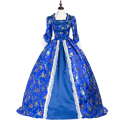 Princess Maria Antonietta Floral Style Rococo Victorian Renaissance Vacation Dress Dress Party Costume Masquerade Prom Dress Women's Costume Blue Vintage Cosplay Christmas Halloween Party / Evening
Princess Maria Antonietta Floral Style Rococo Victorian Renaissance Vacation Dress Dress Party Costume Masquerade Prom Dress Women's Costume Blue Vintage Cosplay Christmas Halloween Party / Evening