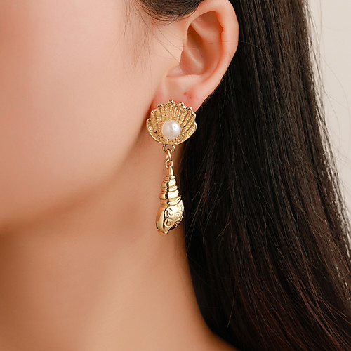 Women's Earrings Holiday Wedding Birthday Romantic Earrings Jewelry Gold For Date Street Festival 1 Pair
Women's Earrings Holiday Wedding Birthday Romantic Earrings Jewelry Gold For Date Street Festival 1 Pair