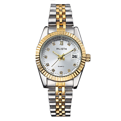 Women's Quartz Watches Luxury Fashion Silver Gold Stainless Steel Quartz GoldenBlack GoldenWhite Gold Calendar / date / day Luminous 30 m 1 pc Analog One Year Battery Life
Women's Quartz Watches Luxury Fashion Silver Gold Stainless Steel Quartz GoldenBlack GoldenWhite Gold Calendar / date / day Luminous 30 m 1 pc Analog One Year Battery Life