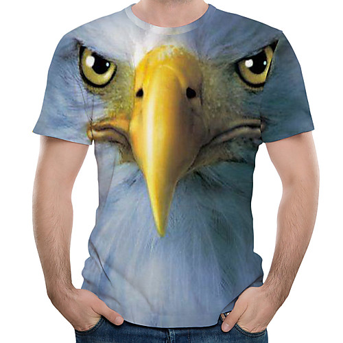 Men's Plus Size 3D Graphic Print T-shirt - Cotton Round Neck Light Blue / Animal
Men's Plus Size 3D Graphic Print T-shirt - Cotton Round Neck Light Blue / Animal