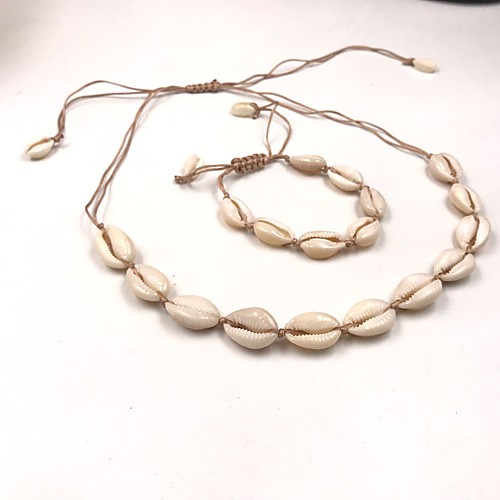 Women's White Necklace Bracelet Loom Bracelet Braided Weave Blessed Simple Natural Classic Shell Earrings Jewelry Beige For Street Gift Daily Holiday Festival 1 set
Women's White Necklace Bracelet Loom Bracelet Braided Weave Blessed Simple Natural Classic Shell Earrings Jewelry Beige For Street Gift Daily Holiday Festival 1 set