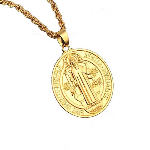 Men's Pendant Necklace Faith European Hip Hop Chrome Gold 80 cm Necklace Jewelry 1pc For Daily
Men's Pendant Necklace Faith European Hip Hop Chrome Gold 80 cm Necklace Jewelry 1pc For Daily