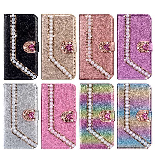 Case For Samsung Galaxy S9 / S9 Plus / S8 Plus Wallet / Card Holder / Rhinestone Full Body Cases Heart / Glitter Shine Hard PU Leather
Case For Samsung Galaxy S9 / S9 Plus / S8 Plus Wallet / Card Holder / Rhinestone Full Body Cases Heart / Glitter Shine Hard PU Leather