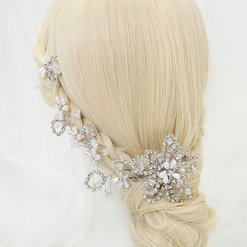 Crystal / Imitation Pearl / Rhinestone Headdress with Rhinestone / Crystal / Imitation Pearl 1 Piece Wedding Headpiece
Crystal / Imitation Pearl / Rhinestone Headdress with Rhinestone / Crystal / Imitation Pearl 1 Piece Wedding Headpiece