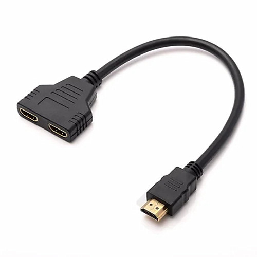 1080P 1 HDMI-compatible Male to 2 HDMI-compatible Female 1 in 2 Out Y Splitter Cable Adapter Converter
1080P 1 HDMI-compatible Male to 2 HDMI-compatible Female 1 in 2 Out Y Splitter Cable Adapter Converter
