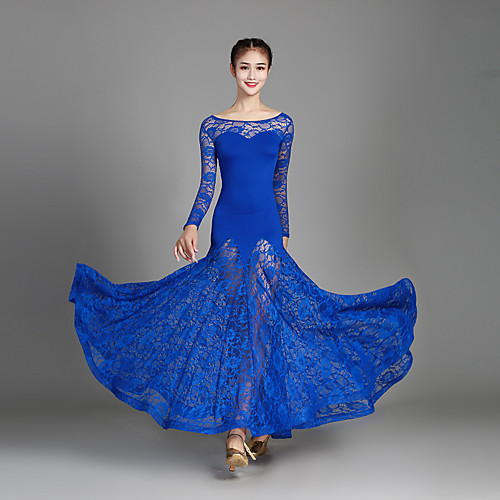 Ballroom Dance Dress Lace Split Joint Women's Training Performance Long Sleeve Natural Lace Milk Fiber
Ballroom Dance Dress Lace Split Joint Women's Training Performance Long Sleeve Natural Lace Milk Fiber
