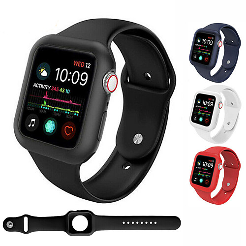 Silicone Watch Band Case Protector Cover Strap 40/44mm for Apple Watch Series 4
Silicone Watch Band Case Protector Cover Strap 40/44mm for Apple Watch Series 4