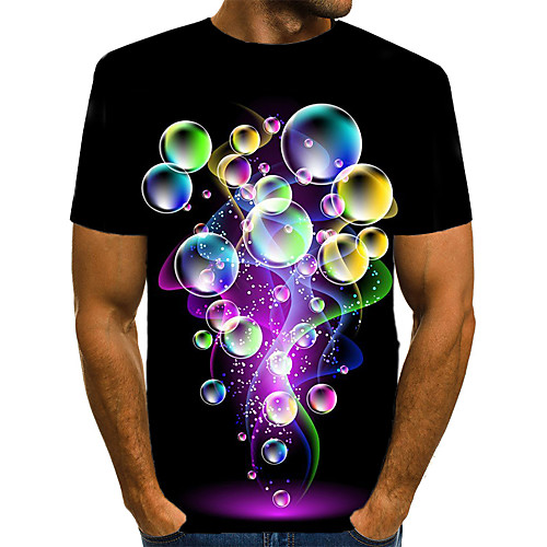 Men's T shirt Graphic 3D Print Short Sleeve Daily Wear Tops Streetwear Exaggerated Black
Men's T shirt Graphic 3D Print Short Sleeve Daily Wear Tops Streetwear Exaggerated Black