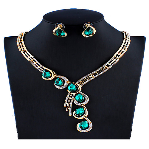 Women's Blue Green Red Bridal Jewelry Sets Link / Chain Drop Elegant Colorful Vintage Rhinestone Earrings Jewelry Red / Blue / Green For Christmas Party Wedding Gift Engagement 1 set
Women's Blue Green Red Bridal Jewelry Sets Link / Chain Drop Elegant Colorful Vintage Rhinestone Earrings Jewelry Red / Blue / Green For Christmas Party Wedding Gift Engagement 1 set