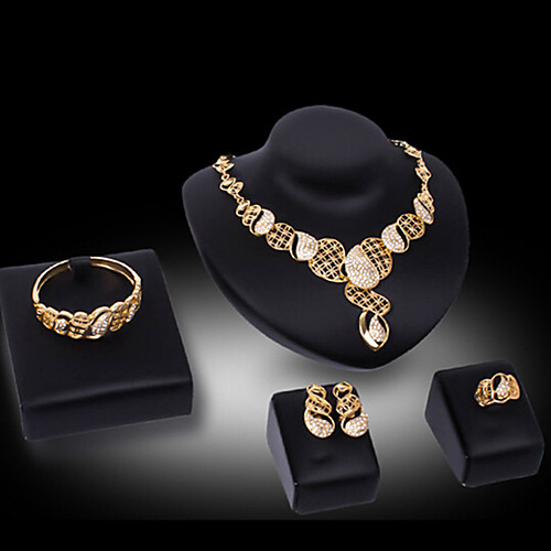 Women's Jewelry Set Bridal Jewelry Sets Cut Out Precious Fashion Rhinestone Gold Plated Earrings Jewelry Gold For Christmas Wedding Party Evening Gift Formal 1 set
Women's Jewelry Set Bridal Jewelry Sets Cut Out Precious Fashion Rhinestone Gold Plated Earrings Jewelry Gold For Christmas Wedding Party Evening Gift Formal 1 set