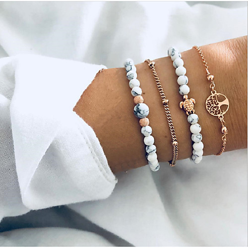 4pcs Women's Bead Bracelet Bracelet Layered Tree of Life Turtle life Tree Stylish Simple Bohemian European Resin Bracelet Jewelry Gold For Party Gift Daily Date Bikini
4pcs Women's Bead Bracelet Bracelet Layered Tree of Life Turtle life Tree Stylish Simple Bohemian European Resin Bracelet Jewelry Gold For Party Gift Daily Date Bikini