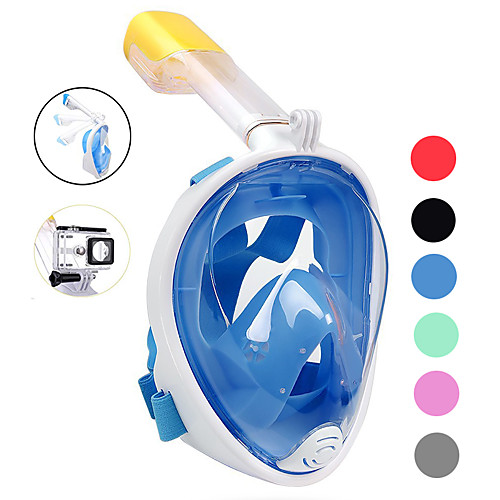 Diving Mask Full Face Mask Underwater 180 Degree View Leak-Proof GoPro Compatible Waterproof Anti Fog Single Window - Swimming Diving Scuba Silicone - For Kids Adults Black Blue Pink Green
Diving Mask Full Face Mask Underwater 180 Degree View Leak-Proof GoPro Compatible Waterproof Anti Fog Single Window - Swimming Diving Scuba Silicone - For Kids Adults Black Blue Pink Green