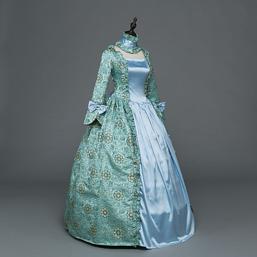 Princess Maria Antonietta Floral Style Rococo Victorian Renaissance Vacation Dress Dress Party Costume Masquerade Women's Costume Blue Vintage Cosplay Christmas Halloween Party / Evening 3/4 Length
Princess Maria Antonietta Floral Style Rococo Victorian Renaissance Vacation Dress Dress Party Costume Masquerade Women's Costume Blue Vintage Cosplay Christmas Halloween Party / Evening 3/4 Length
