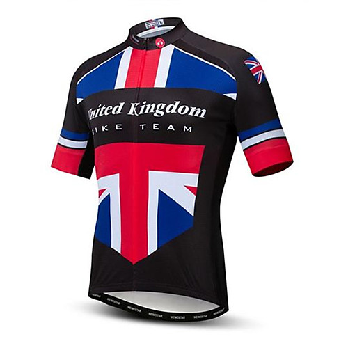21Grams UK National Flag Men's Short Sleeve Cycling Jersey - Red / White Bike Top UV Resistant Quick Dry Moisture Wicking Sports Summer Terylene Mountain Bike MTB Road Bike Cycling Clothing Apparel
21Grams UK National Flag Men's Short Sleeve Cycling Jersey - Red / White Bike Top UV Resistant Quick Dry Moisture Wicking Sports Summer Terylene Mountain Bike MTB Road Bike Cycling Clothing Apparel