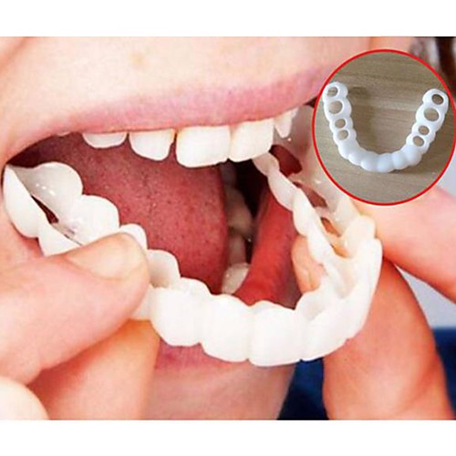 Whitening Snap Perfect Smile Teeth Fake Tooth Cover On Smile Instant Teeth Cosmetic Denture Care for Upper One Size Fits
Whitening Snap Perfect Smile Teeth Fake Tooth Cover On Smile Instant Teeth Cosmetic Denture Care for Upper One Size Fits