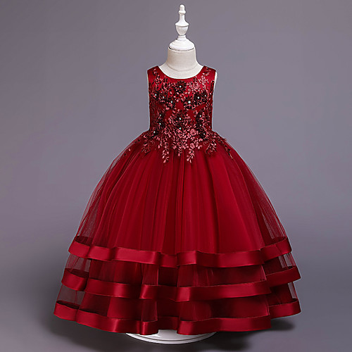 Princess Medium Length Flower Girl Dresses Party Satin Sleeveless Jewel Neck with Belt
Princess Medium Length Flower Girl Dresses Party Satin Sleeveless Jewel Neck with Belt