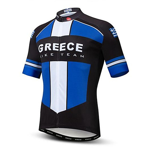 21Grams Greece National Flag Men's Short Sleeve Cycling Jersey - Sky BlueWhite Bike Top UV Resistant Quick Dry Moisture Wicking Sports Summer Terylene Mountain Bike MTB Road Bike Cycling Clothing
21Grams Greece National Flag Men's Short Sleeve Cycling Jersey - Sky BlueWhite Bike Top UV Resistant Quick Dry Moisture Wicking Sports Summer Terylene Mountain Bike MTB Road Bike Cycling Clothing