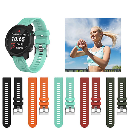 Sport Silicone Wristband Wrist Strap Watch band For Garmin Forerunner 245M / 245 / Forerunner 645 / Vivoactive 3 / Vivomove HR Smart Watch
Sport Silicone Wristband Wrist Strap Watch band For Garmin Forerunner 245M / 245 / Forerunner 645 / Vivoactive 3 / Vivomove HR Smart Watch
