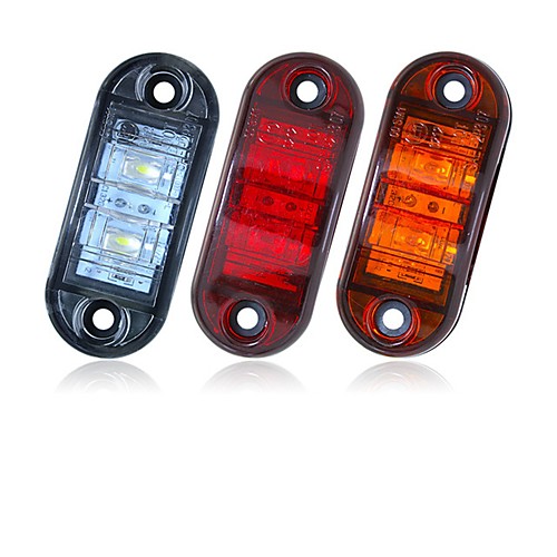 SENCART 2pcs 12V 24V Amber Yellow White Red DSSide Light LED Marker Trailer Truck Turn Clearance Lamp
SENCART 2pcs 12V 24V Amber Yellow White Red DSSide Light LED Marker Trailer Truck Turn Clearance Lamp