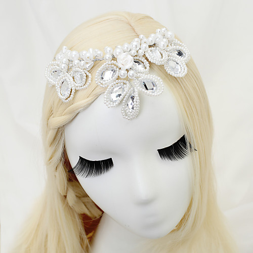 Other Material / Imitation Pearl / Alloy Headdress with Imitation Pearl 1 Piece Wedding Headpiece
Other Material / Imitation Pearl / Alloy Headdress with Imitation Pearl 1 Piece Wedding Headpiece