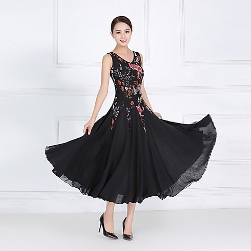 Ballroom Dance Dress Pattern / Print Split Joint Women's Training Performance Sleeveless Natural Lace Imitation Silk
Ballroom Dance Dress Pattern / Print Split Joint Women's Training Performance Sleeveless Natural Lace Imitation Silk