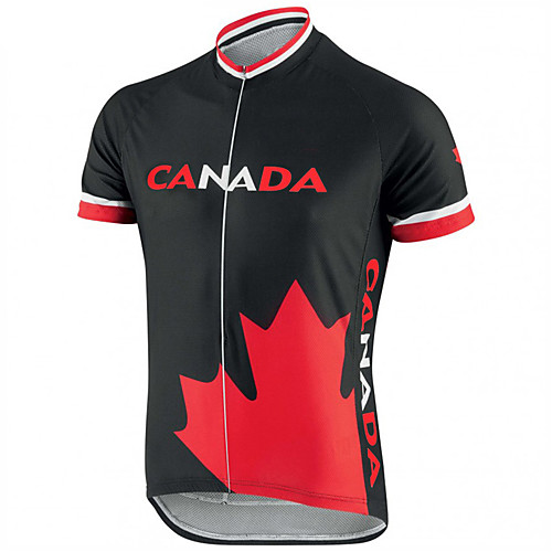 21Grams Canada National Flag Men's Short Sleeve Cycling Jersey - Black / Red Bike Top UV Resistant Quick Dry Moisture Wicking Sports Summer Terylene Mountain Bike MTB Road Bike Cycling Clothing
21Grams Canada National Flag Men's Short Sleeve Cycling Jersey - Black / Red Bike Top UV Resistant Quick Dry Moisture Wicking Sports Summer Terylene Mountain Bike MTB Road Bike Cycling Clothing