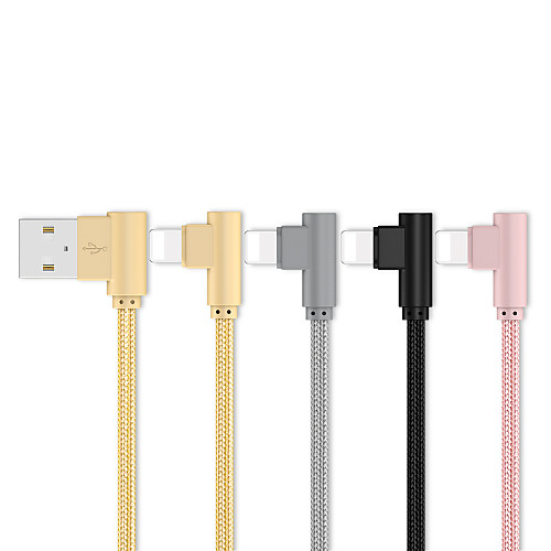 Lightning Cable 1.0m(3Ft) Gold Plated / Quick Charge TPE USB Cable Adapter For iPhone
Lightning Cable 1.0m(3Ft) Gold Plated / Quick Charge TPE USB Cable Adapter For iPhone