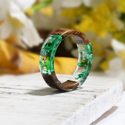 Couple's Ring Resin 1pc Dark Green Resin Wood Round Natural Boho Gift Jewelry Floral Theme Flower Botanical Cute Lovely
Couple's Ring Resin 1pc Dark Green Resin Wood Round Natural Boho Gift Jewelry Floral Theme Flower Botanical Cute Lovely