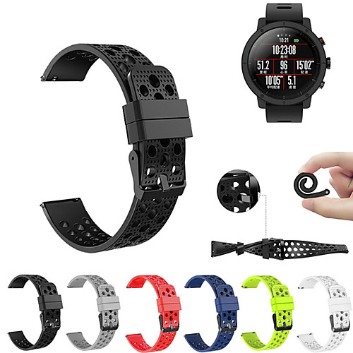 Watch Band for Huami Amazfit Pace Watch / Huami Amazfit Stratos Smart Watch 2/2S Xiaomi Sport Band Silicone Wrist Strap
Watch Band for Huami Amazfit Pace Watch / Huami Amazfit Stratos Smart Watch 2/2S Xiaomi Sport Band Silicone Wrist Strap