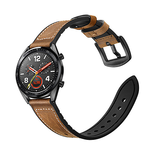Watch Band for Huawei Watch GT / Huawei Watch 2 Pro Huawei Sport Band / Classic Buckle Silicone / Genuine Leather Wrist Strap
Watch Band for Huawei Watch GT / Huawei Watch 2 Pro Huawei Sport Band / Classic Buckle Silicone / Genuine Leather Wrist Strap