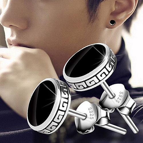 Men's Stud Earrings Magic Back Earring Vintage Style Vintage Rock Silver Plated Earrings Jewelry Black For Street Daily 1 Pair
Men's Stud Earrings Magic Back Earring Vintage Style Vintage Rock Silver Plated Earrings Jewelry Black For Street Daily 1 Pair