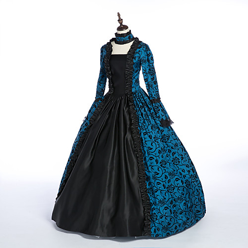 Princess Maria Antonietta Floral Style Rococo Victorian Renaissance Vacation Dress Dress Party Costume Masquerade Women's Costume Blue Vintage Cosplay Christmas Halloween Party / Evening 3/4 Length
Princess Maria Antonietta Floral Style Rococo Victorian Renaissance Vacation Dress Dress Party Costume Masquerade Women's Costume Blue Vintage Cosplay Christmas Halloween Party / Evening 3/4 Length