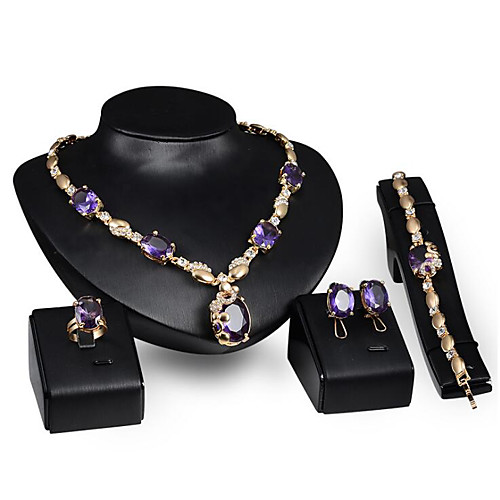 Women's Cubic Zirconia Jewelry Set Classic Flower Punk Gold Plated Earrings Jewelry Gold For Anniversary Party Evening Festival 1 set
Women's Cubic Zirconia Jewelry Set Classic Flower Punk Gold Plated Earrings Jewelry Gold For Anniversary Party Evening Festival 1 set