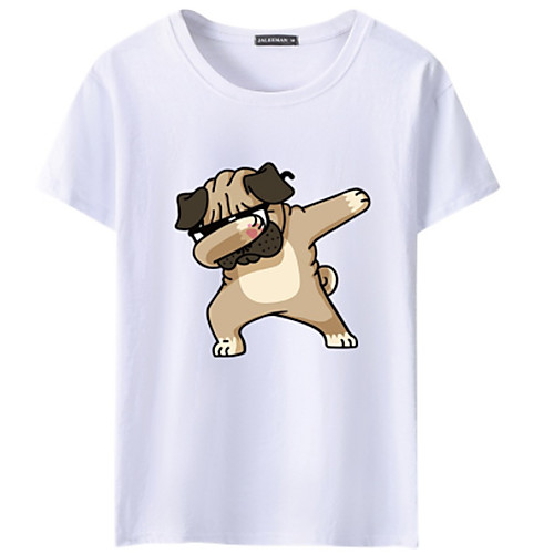 Men's T shirt Shirt Cartoon Animal Plus Size Short Sleeve Daily Slim Tops Basic Streetwear Round Neck White Red Wine / Sports
Men's T shirt Shirt Cartoon Animal Plus Size Short Sleeve Daily Slim Tops Basic Streetwear Round Neck White Red Wine / Sports