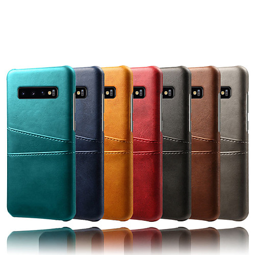 Case For Samsung Galaxy Galaxy S10 / Galaxy S10 Plus / Galaxy S10 E Card Holder / Dustproof / Water Resistant Back Cover Solid Colored Hard PU Leather / PC
Case For Samsung Galaxy Galaxy S10 / Galaxy S10 Plus / Galaxy S10 E Card Holder / Dustproof / Water Resistant Back Cover Solid Colored Hard PU Leather / PC