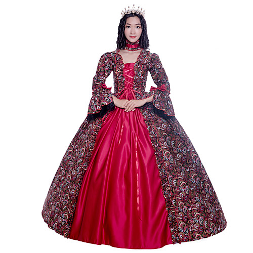 Princess Maria Antonietta Floral Style Rococo Victorian Renaissance Vacation Dress Dress Party Costume Masquerade Prom Dress Women's Costume Red Vintage Cosplay Christmas Halloween Party / Evening
Princess Maria Antonietta Floral Style Rococo Victorian Renaissance Vacation Dress Dress Party Costume Masquerade Prom Dress Women's Costume Red Vintage Cosplay Christmas Halloween Party / Evening