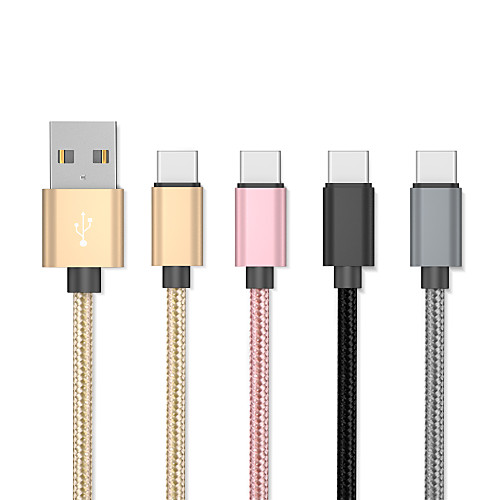 Type-C Cable 0.2m(0.65Ft) Gold Plated / Quick Charge Aluminum / Stainless steel USB Cable Adapter For Samsung / Huawei / Xiaomi
Type-C Cable 0.2m(0.65Ft) Gold Plated / Quick Charge Aluminum / Stainless steel USB Cable Adapter For Samsung / Huawei / Xiaomi
