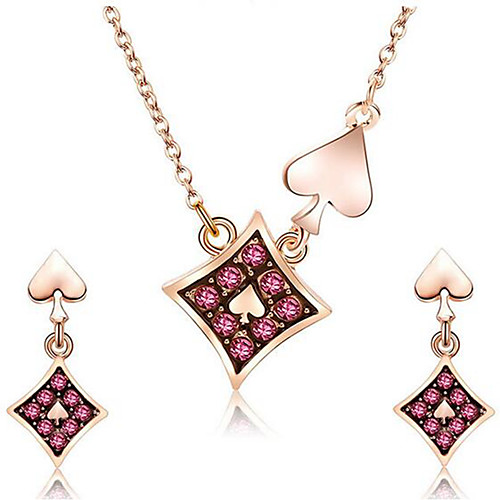 Women's Pink Crystal Stud Earrings Necklace Heart Stylish Elegant Rhinestone Earrings Jewelry Champagne For Daily 1 set
Women's Pink Crystal Stud Earrings Necklace Heart Stylish Elegant Rhinestone Earrings Jewelry Champagne For Daily 1 set