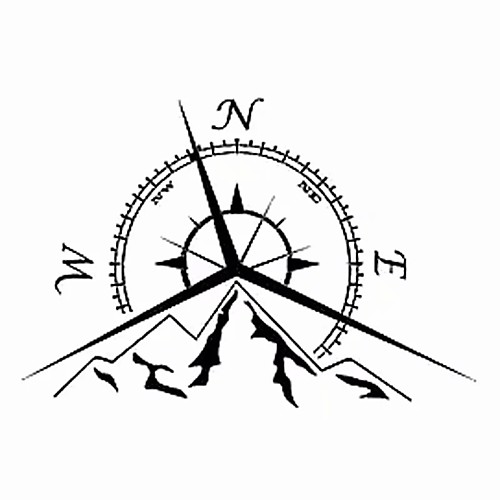 Fashion Mountains Compass Decal Nautical Compass Navigate Reflective Car Sticker
Fashion Mountains Compass Decal Nautical Compass Navigate Reflective Car Sticker