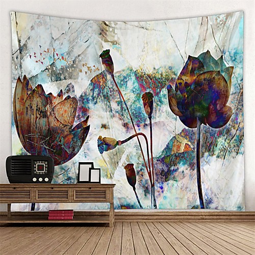 Oil Painting Style Wall Tapestry Art Decor Blanket Curtain Hanging Home Bedroom Living Room Decoration Abstract Pattern Flower Lotus
Oil Painting Style Wall Tapestry Art Decor Blanket Curtain Hanging Home Bedroom Living Room Decoration Abstract Pattern Flower Lotus