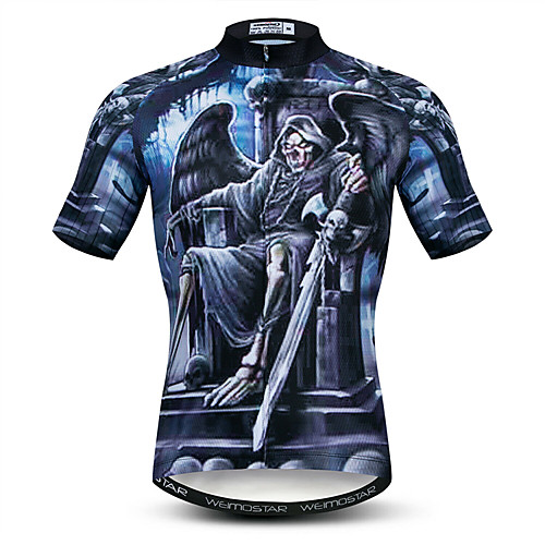 21Grams Sugar Skull 3D Skull Men's Short Sleeve Cycling Jersey - Dark Navy Bike Jersey Top Quick Dry Moisture Wicking Breathable Sports Summer Elastane Polyester Mountain Bike MTB Road Bike Cycling
21Grams Sugar Skull 3D Skull Men's Short Sleeve Cycling Jersey - Dark Navy Bike Jersey Top Quick Dry Moisture Wicking Breathable Sports Summer Elastane Polyester Mountain Bike MTB Road Bike Cycling
