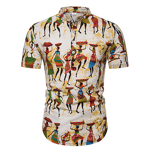 Men's T shirt Graphic Tribal Print Short Sleeve Casual / Daily Tops Basic White
Men's T shirt Graphic Tribal Print Short Sleeve Casual / Daily Tops Basic White