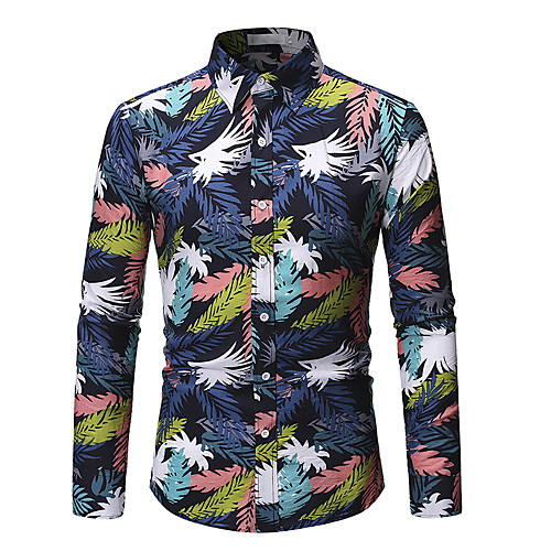 Men's Shirt Graphic Geometric Floral Print Long Sleeve Casual Tops Vintage Streetwear Navy Blue
Men's Shirt Graphic Geometric Floral Print Long Sleeve Casual Tops Vintage Streetwear Navy Blue